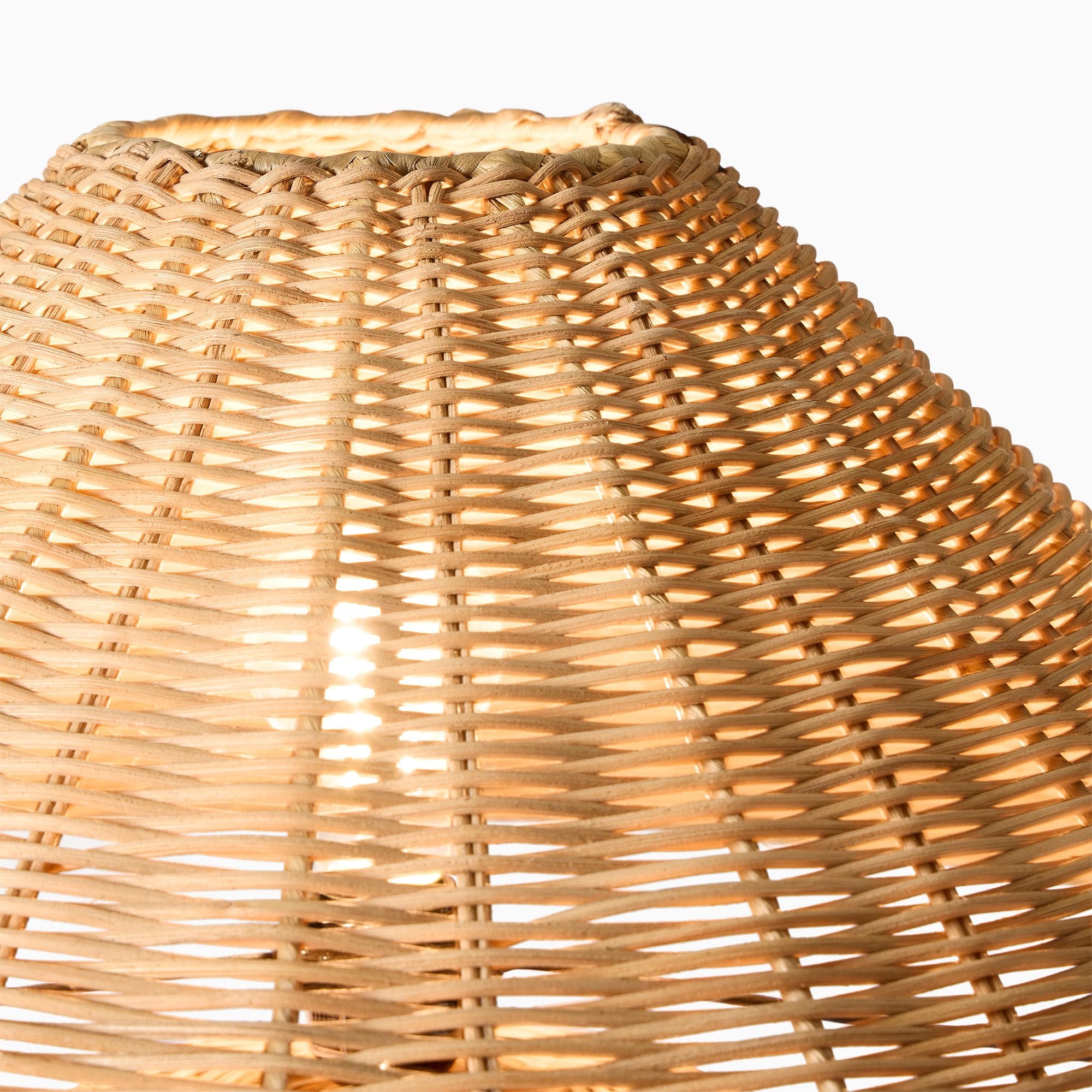 Amelia Woven Floor Lamp – Natural Rattan