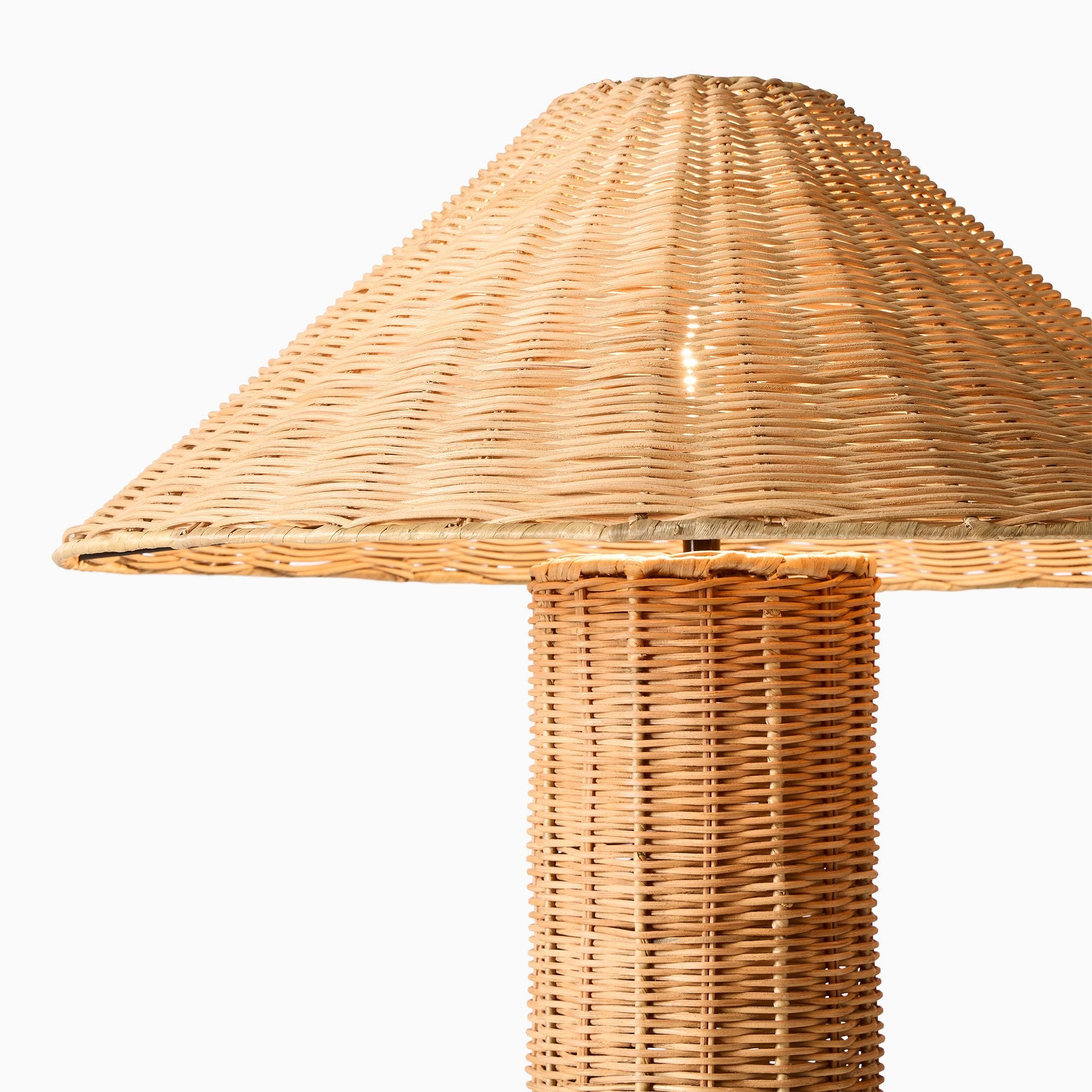 Amelia Woven Floor Lamp – Natural Rattan
