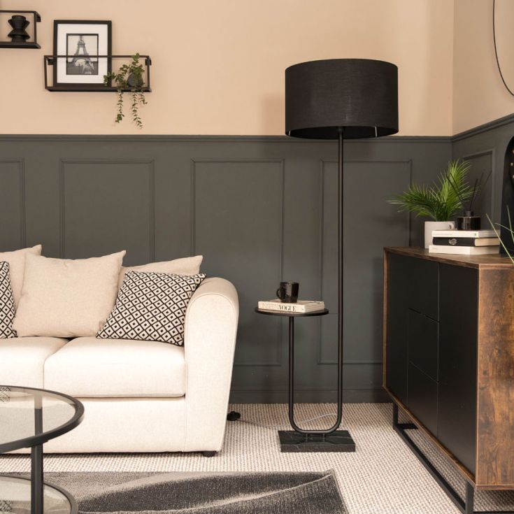 Black Table Top Floor Lamp