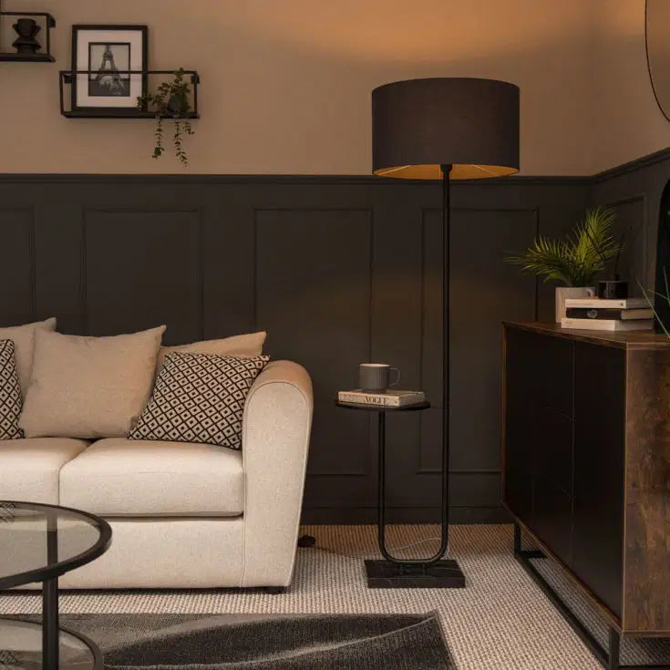 Black Table Top Floor Lamp