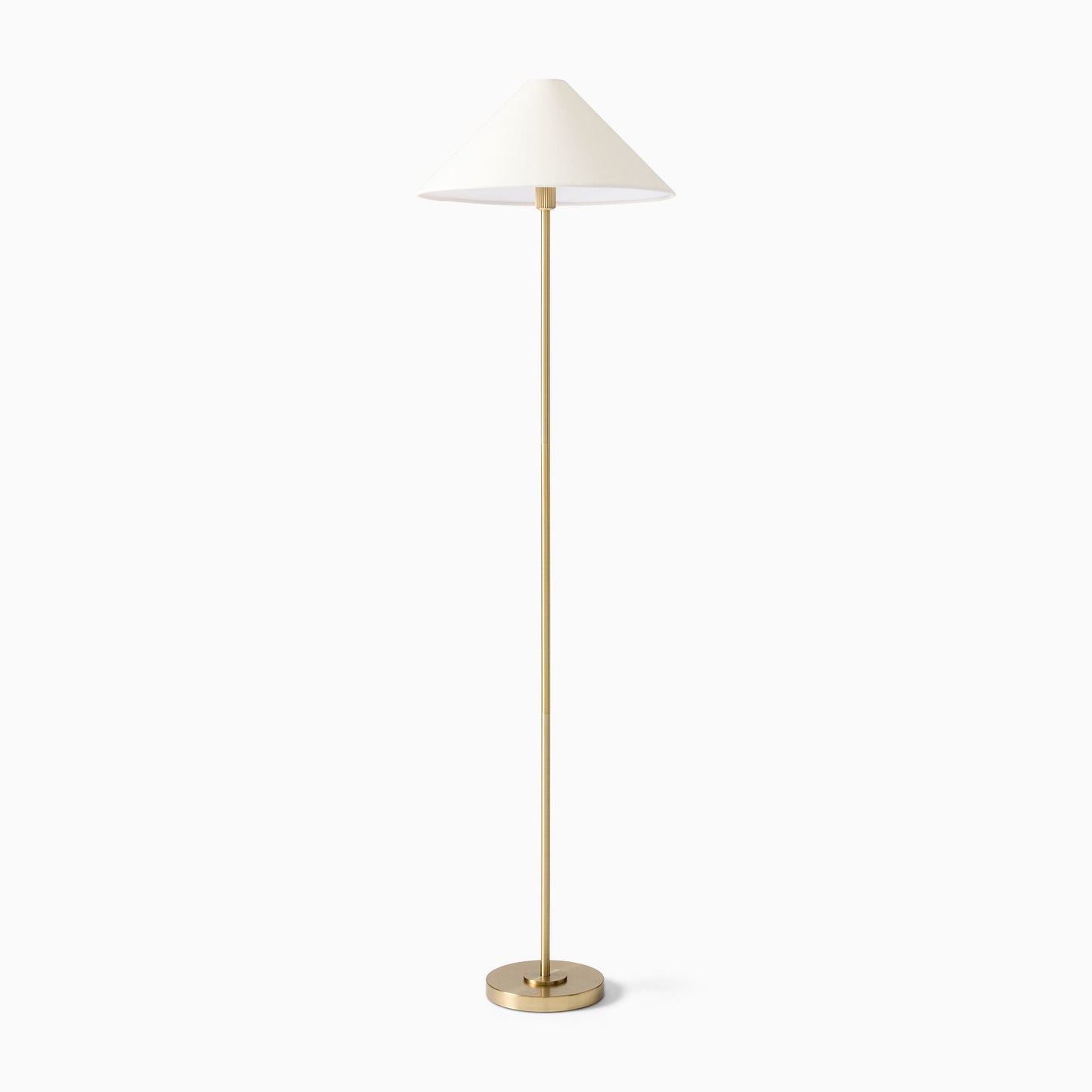 Beatrix Floor Lamp – White Linen Shade