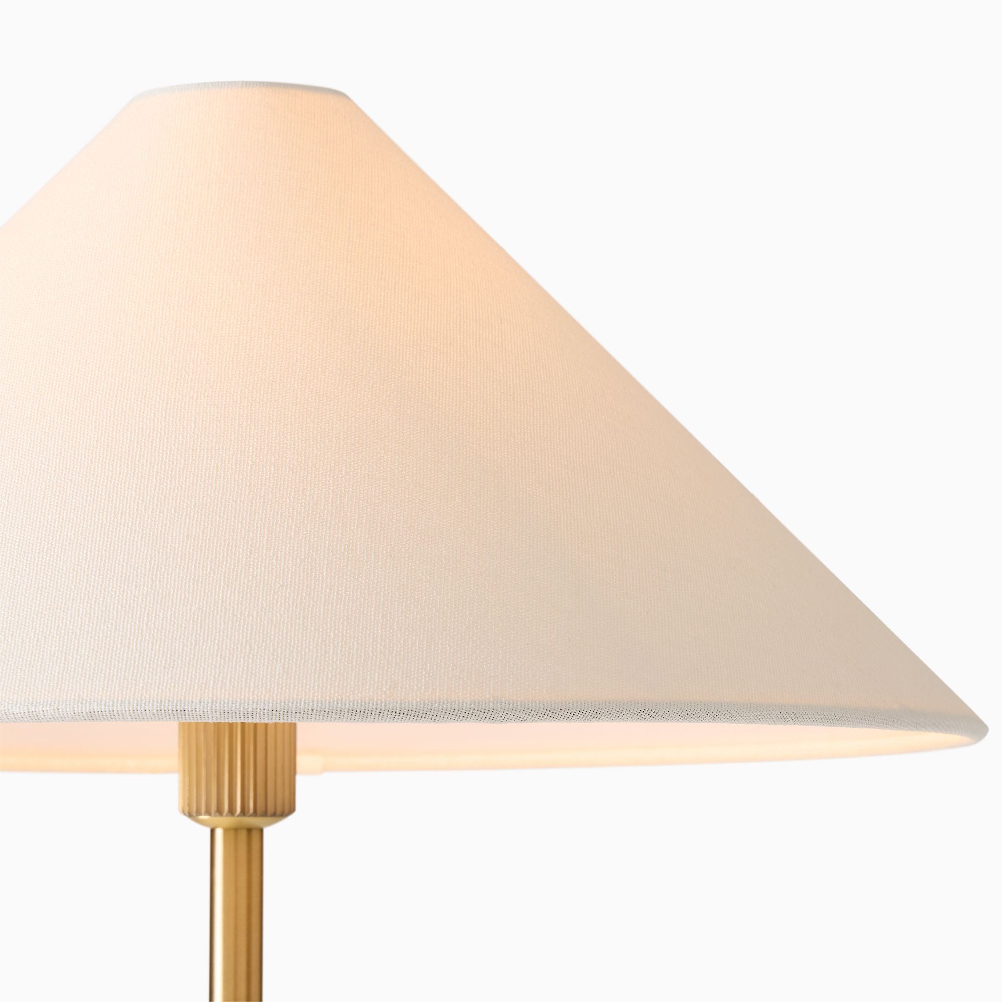Beatrix Floor Lamp – White Linen Shade