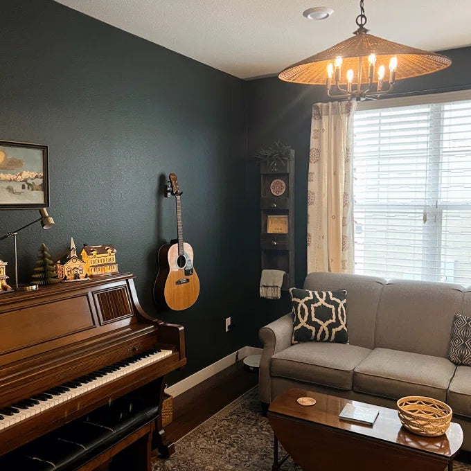 Jared 6-Light Rattan Dimmable Pendant – Height-Adjustable