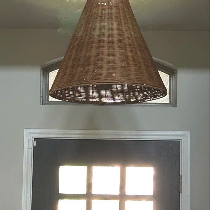 Pippa 3-Light Woven Pendant – Height-Adjustable