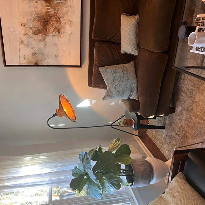 Plumeria 63.75" Iron Floor Lamp – Vintage-Inspired Design