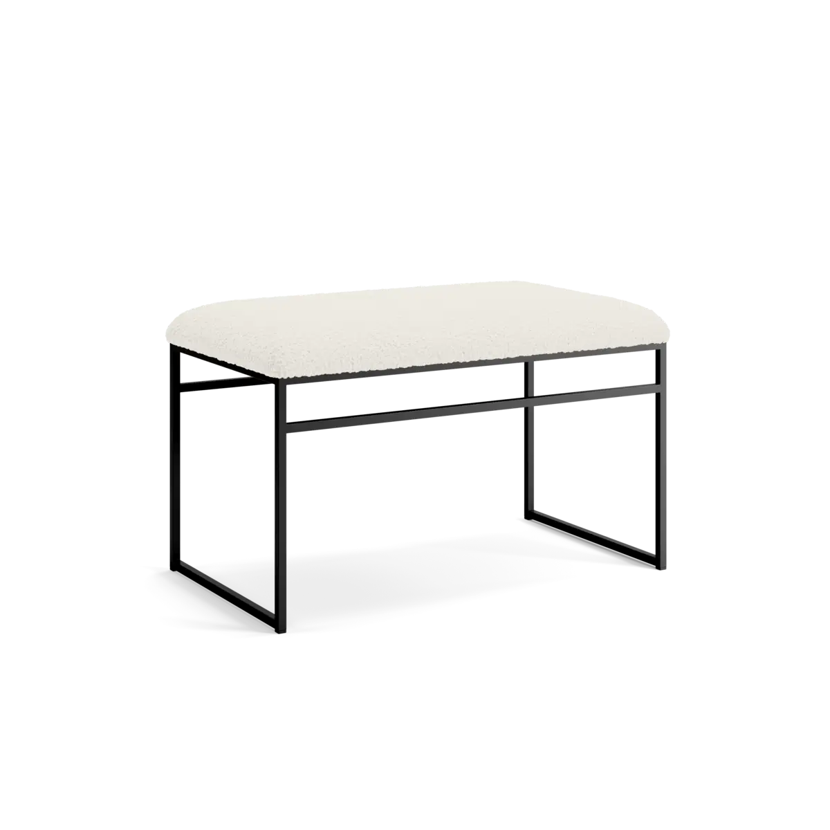 Metal Bouclé Bench – Available in 4ft, 5ft, and 6ft