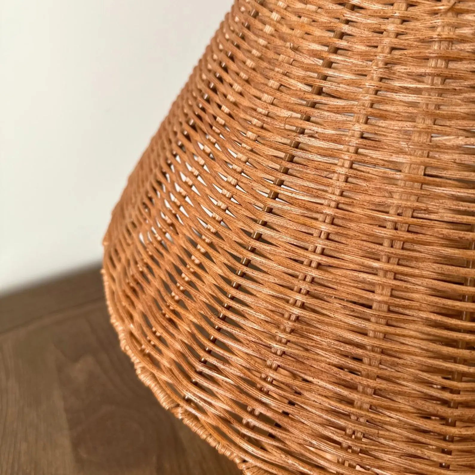 Natural Rattan Mushroom Table Lamp