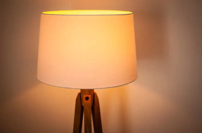 Tripod Retro 60-70 Design mid century cylinder retro white - The DecFair