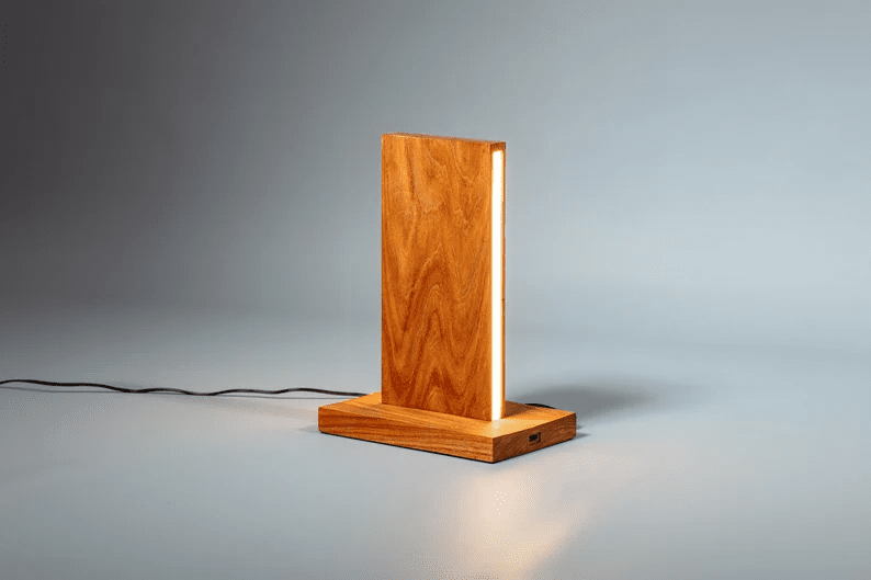Wooden Table Desk LED Lamp