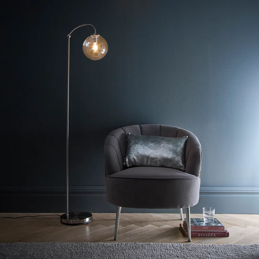 Satin Nickel Floor Lamp