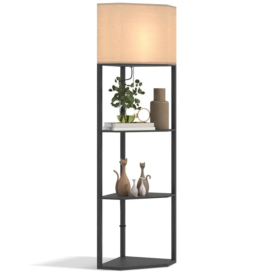 Corner Shelf Floor Lamp