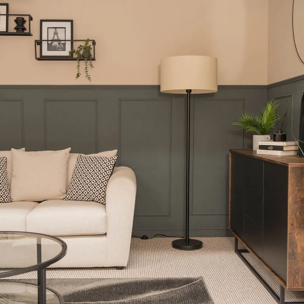 Charlie Black Floor Lamp