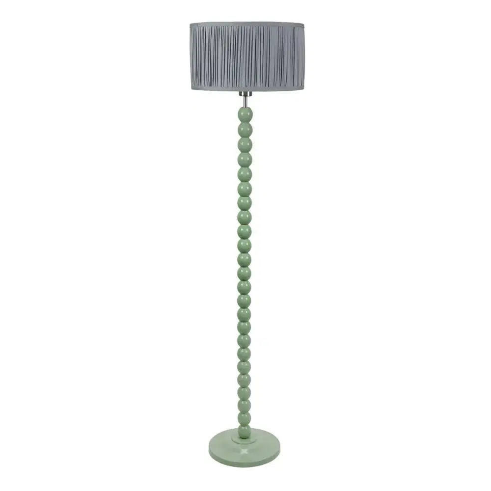 Bobbin Wooden Floor Lamp