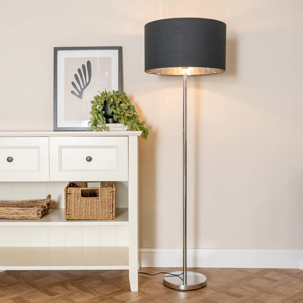 Charlie Chrome Floor Lamp