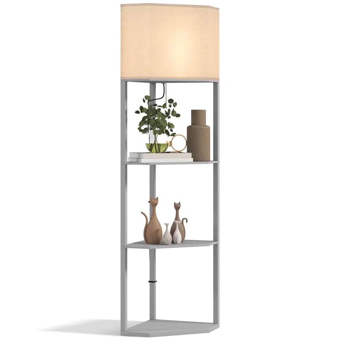 Corner Shelf Floor Lamp