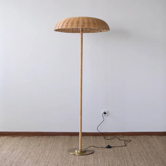 Wicker Rattan Floor Lamp