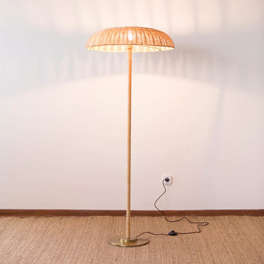 Wicker Rattan Floor Lamp