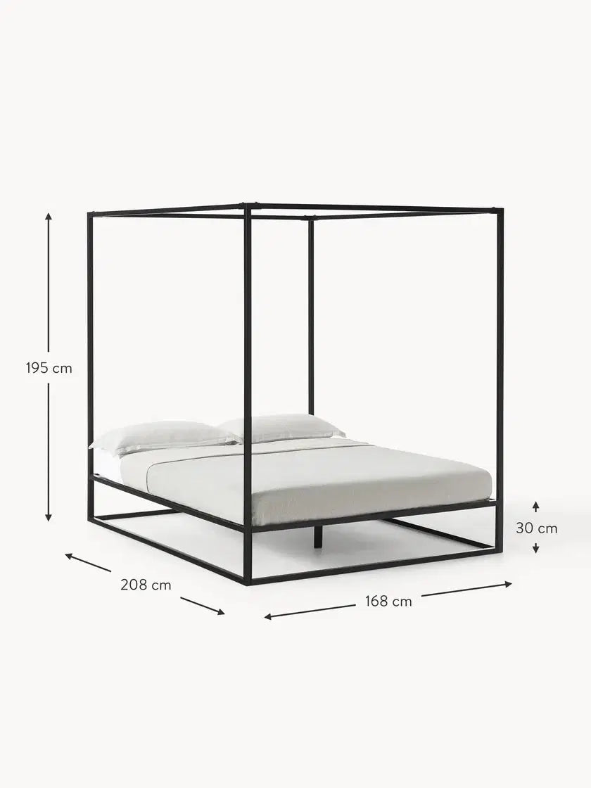 Metal Bed Frame – Four Poster Design