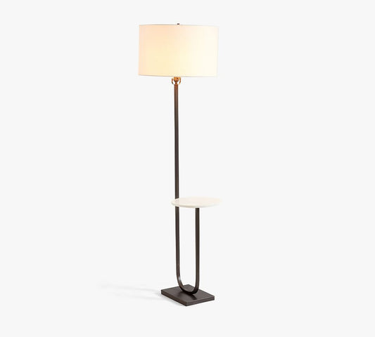 Marble top floor lamp