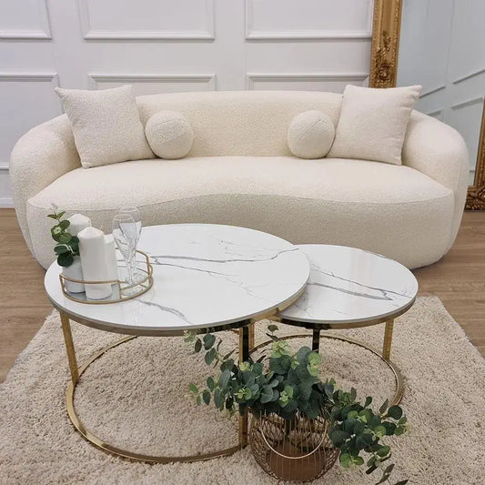 3-Seater Boucle Sofa