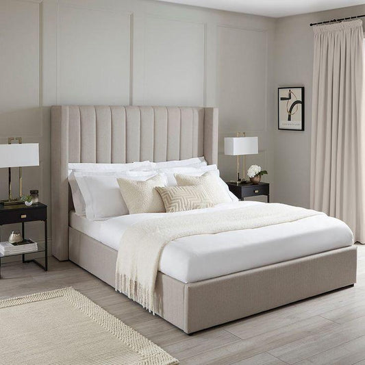 Beige bed