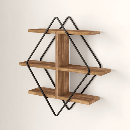 Diamond Mango Solid Wood Accent Shelf - The DecFair
