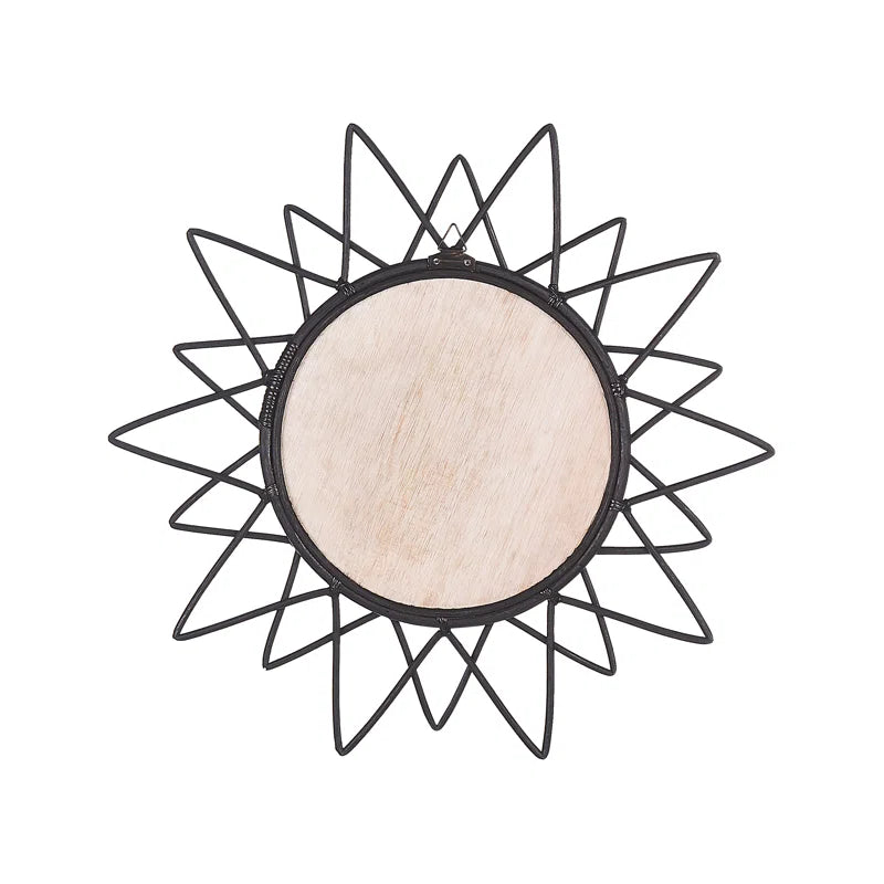 Croghan Round Rattan Framed Wall Mounted Mirror - The DecFair