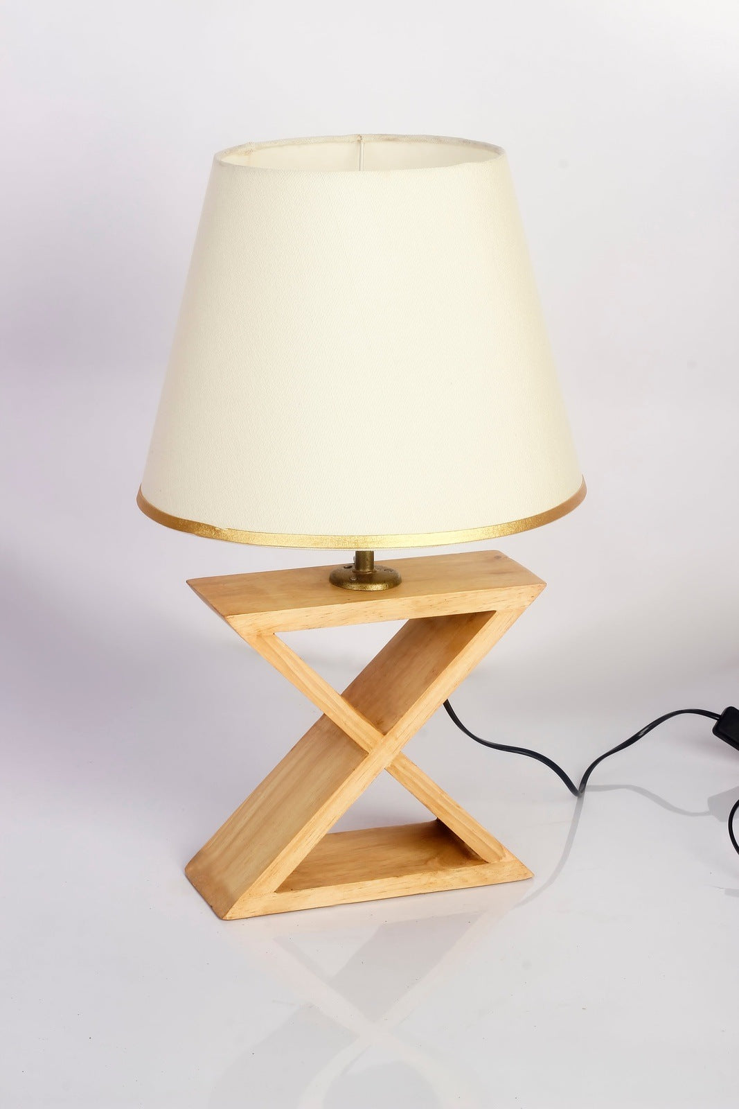 Saltire wooden Table Lamp - The DecFair