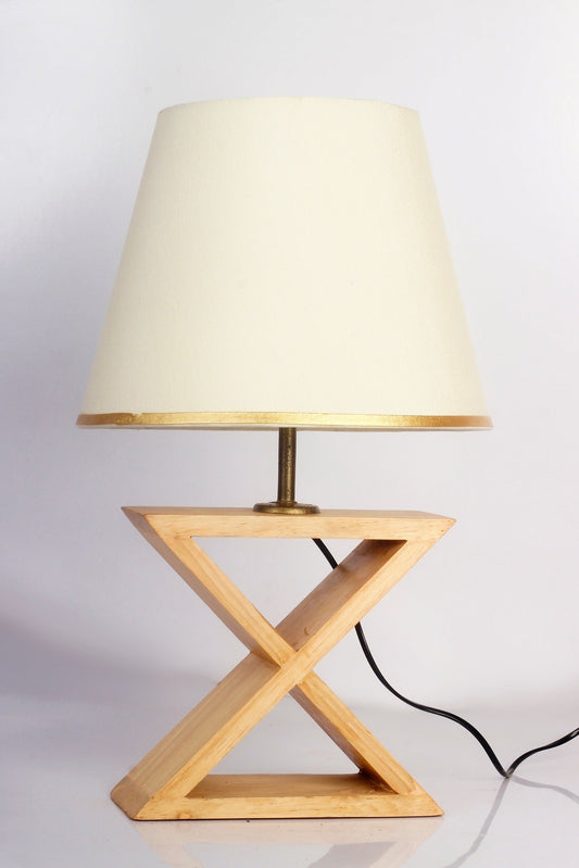 Saltire wooden Table Lamp - The DecFair