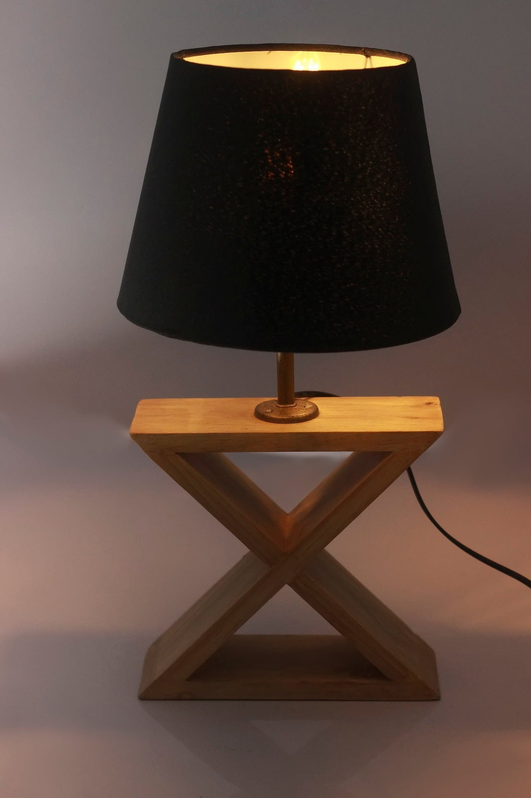 Saltire wooden Table Lamp - The DecFair