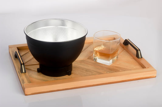 Rustic wooden serving tray - The DecFair