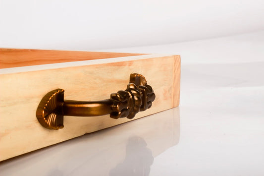Rustic wooden Tray - The DecFair