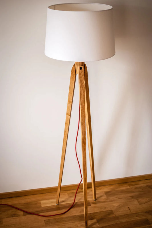 Tripod Retro 60-70 Design mid century cylinder retro white - The DecFair