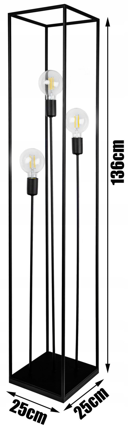 Black Metal Floor Lamp